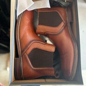 Brown Leather Chelsea Boots Stacy Adams